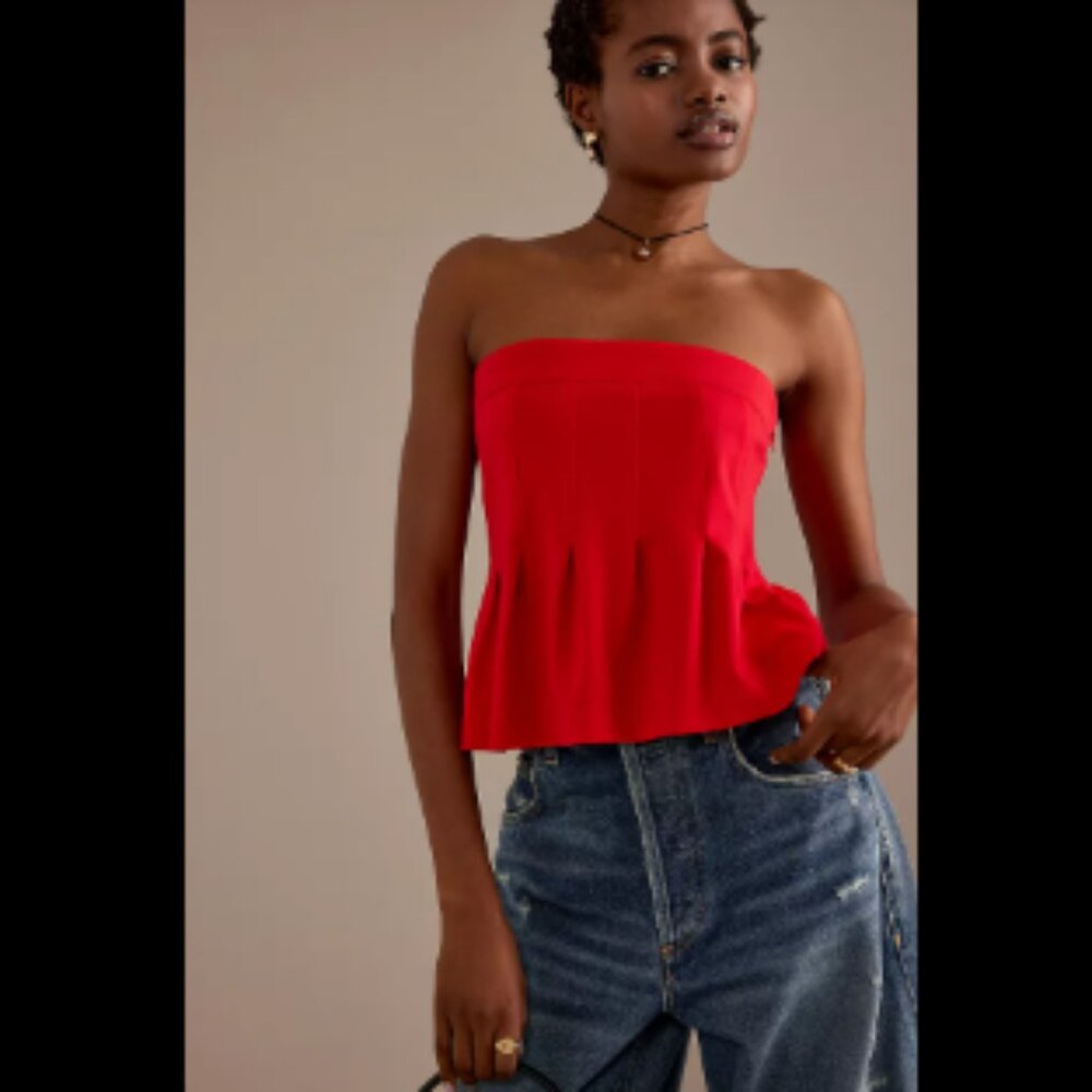 Brand New Maeve Fontana Flared Tube Top